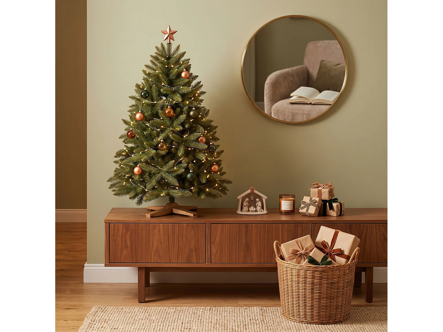Árbol de Navidad artificial Royal Trees®, abeto del Cáucaso, 120 cm
