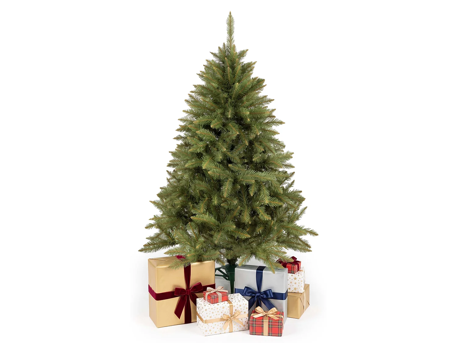 Árbol de Navidad artificial SPRINGOS con soporte, 150 cm