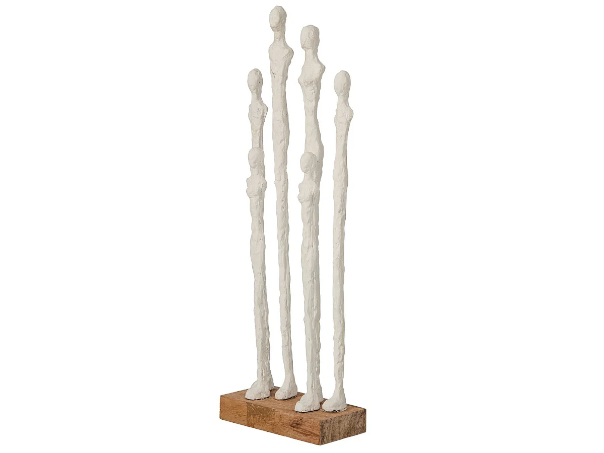 Statuette Silhouettes sur Socle "Jorunn" 54cm Blanc