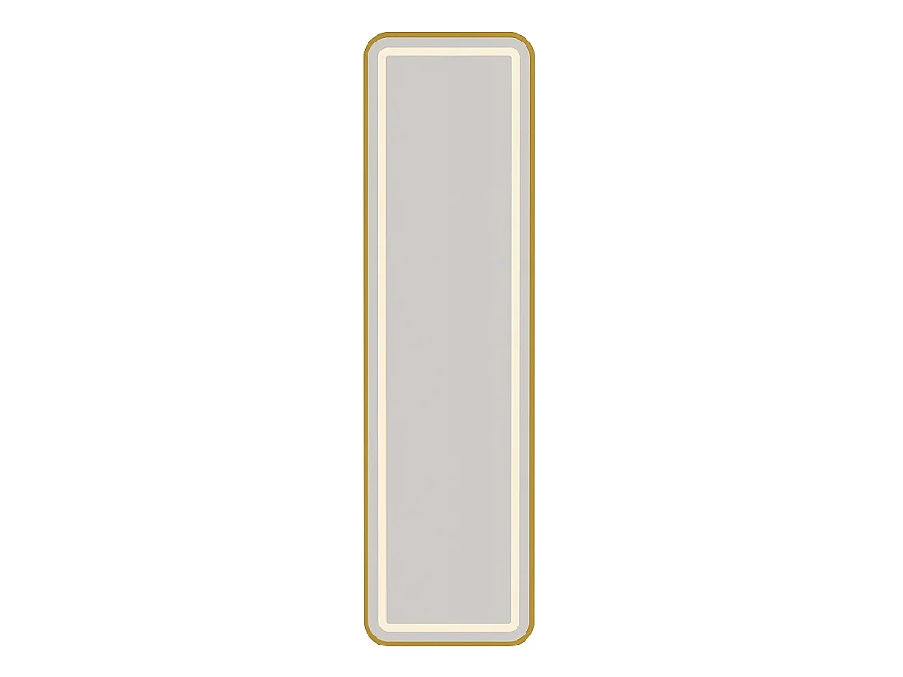 Miroir à LED longueur complète 150 × 40 cm - Miroir debout rectangulaire au sol avec commande tactile - Miroir mural en verre trempé