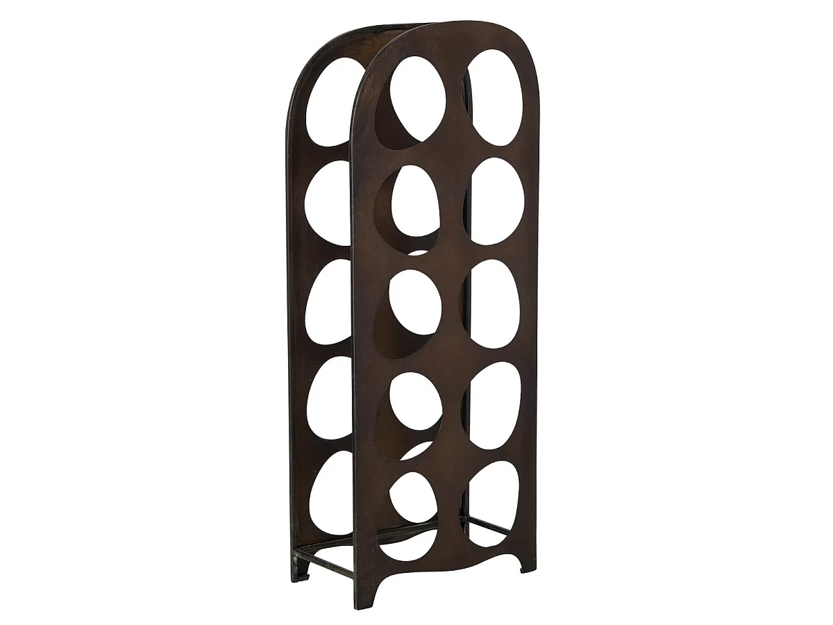 Porte-Bouteilles en Métal "Mads" 65cm Marron