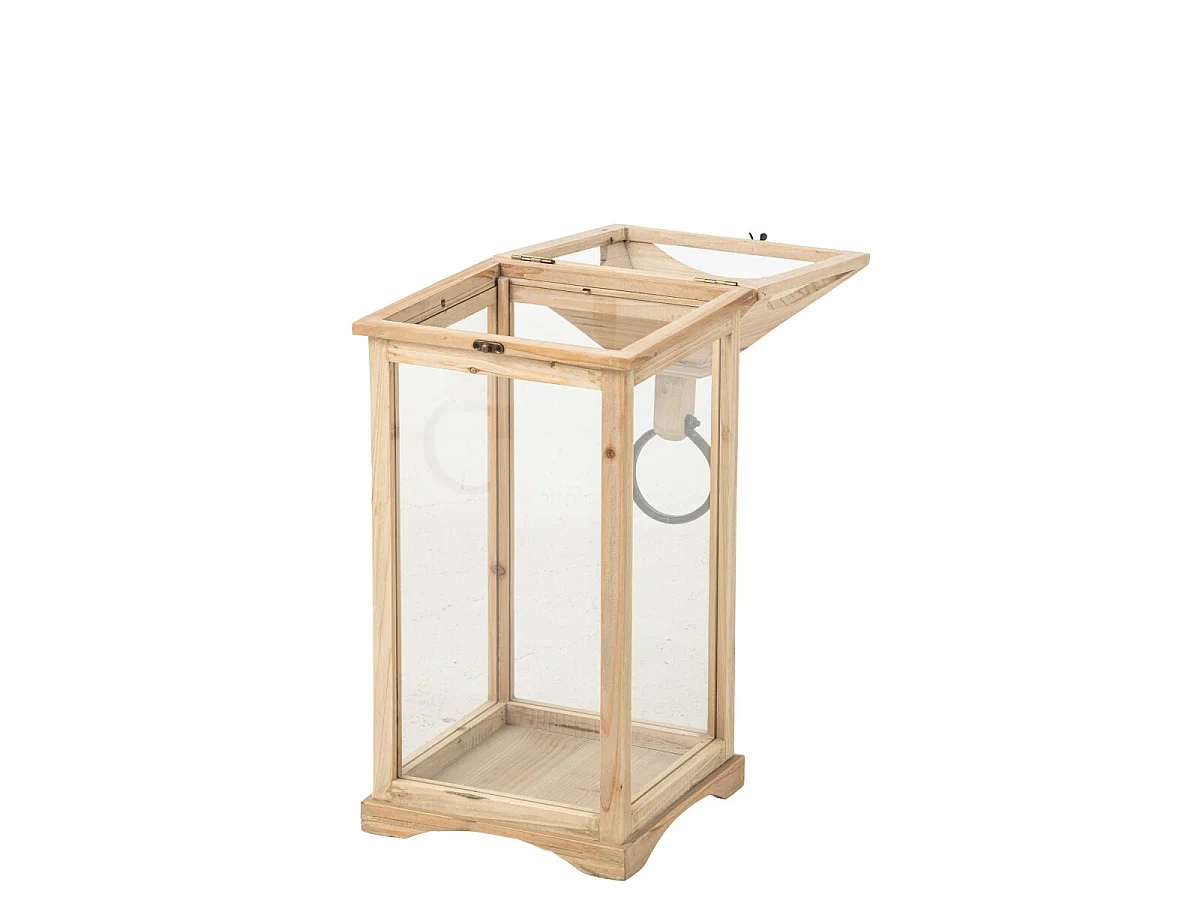 Lanterne en Bois "Chamonix" 61cm Naturel