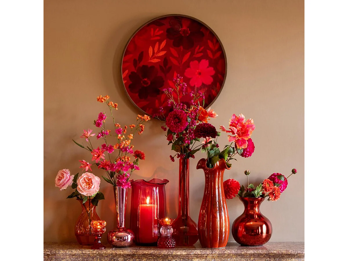 Lot de 3 Plateaux Muraux "Yann" 60cm Fuchsia