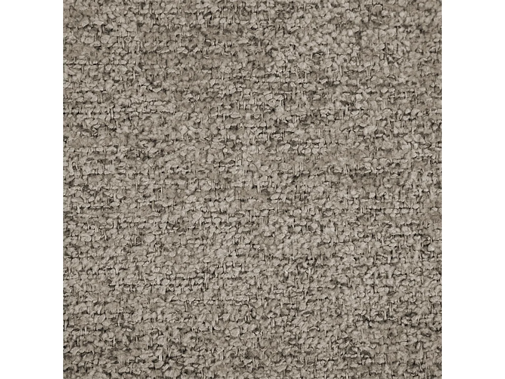 Lot de 2 tabourets de bar bois de peuplier teinté noyer. acier noir et tissu texturé taupe - Paul