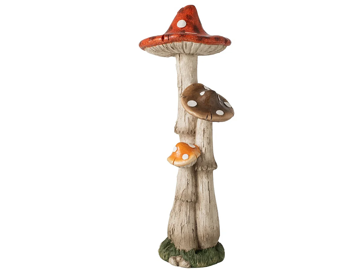 Statue 3 Champignons Extérieur "Rune" 80cm Multicolore