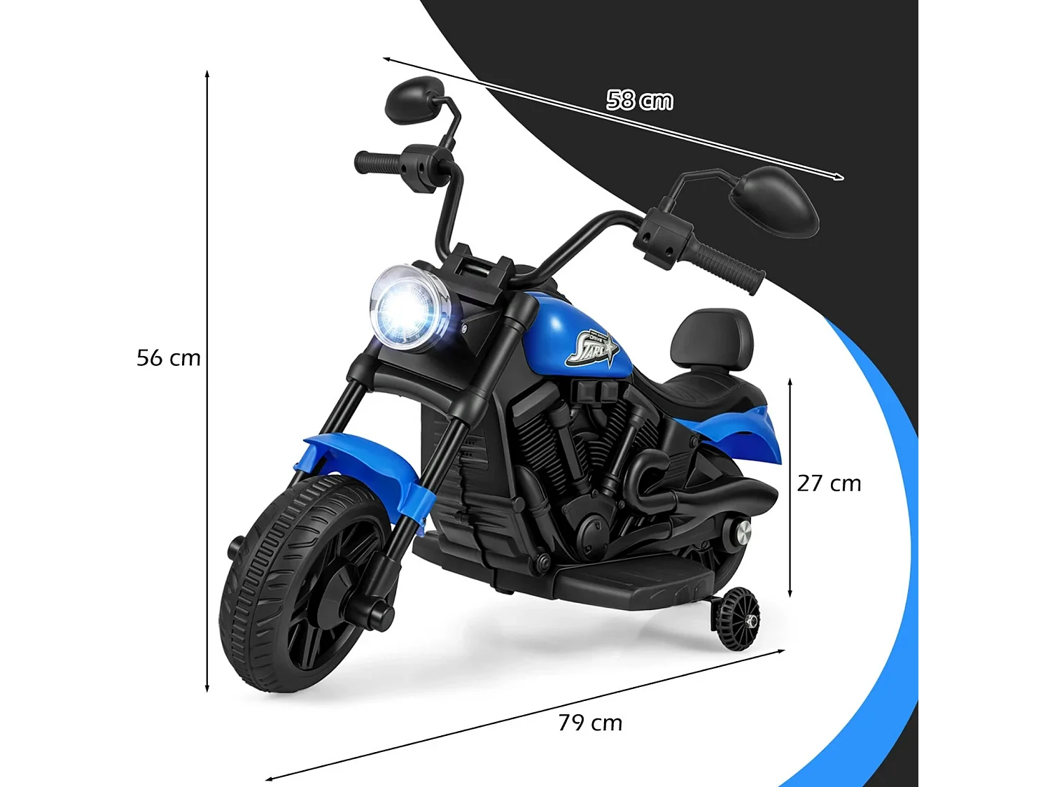 Dziecięcy motocykl elektryczny Pojazd na akumulator