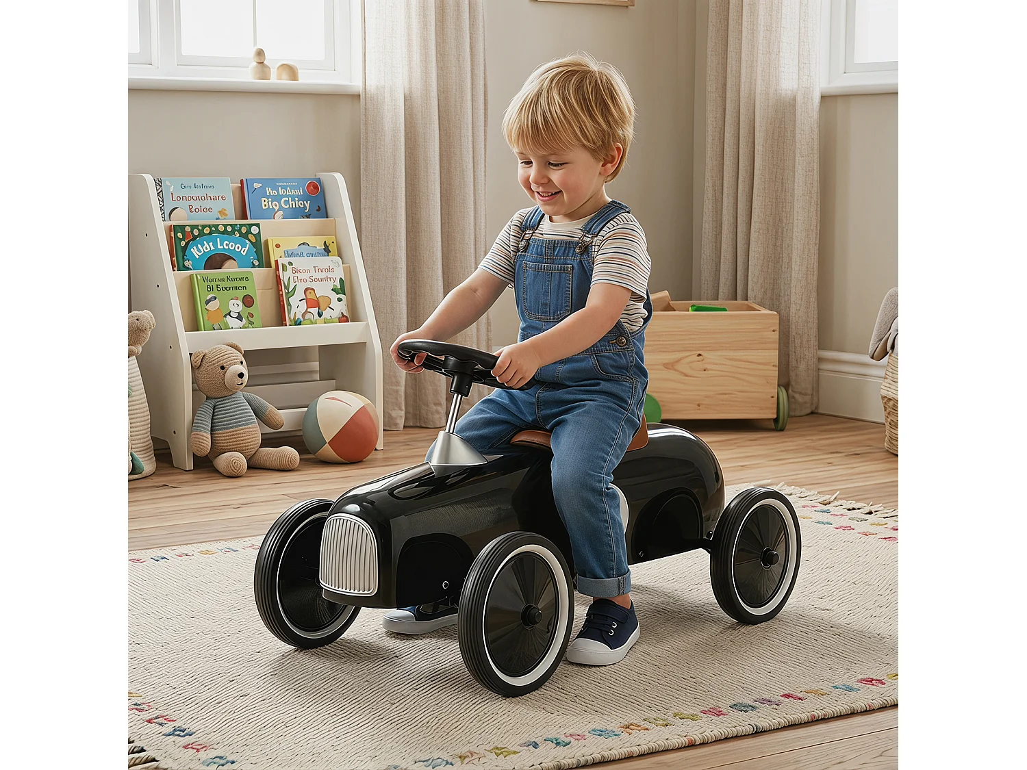 Kinder-Laufrad im Retro-Stil – Retro-Bolide für Kinder
