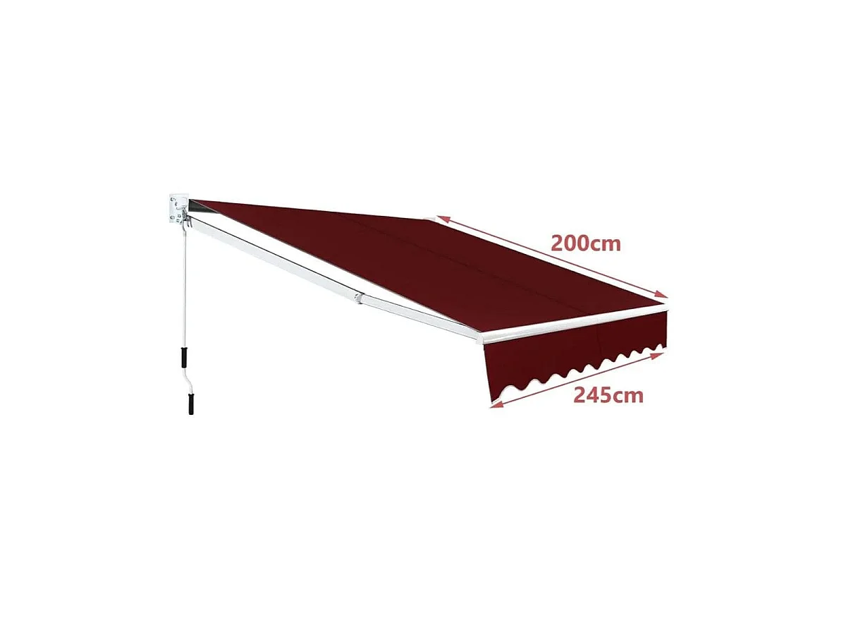 Tenda da sole pieghevole per balcone - Copertura per terrazza 245 x 200 cm