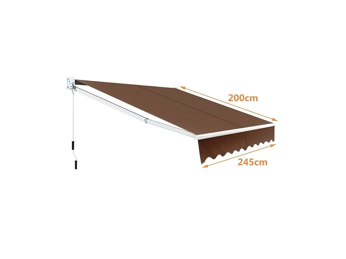 Tenda da balcone pieghevole - Copertura per terrazza 245 x 200 cm