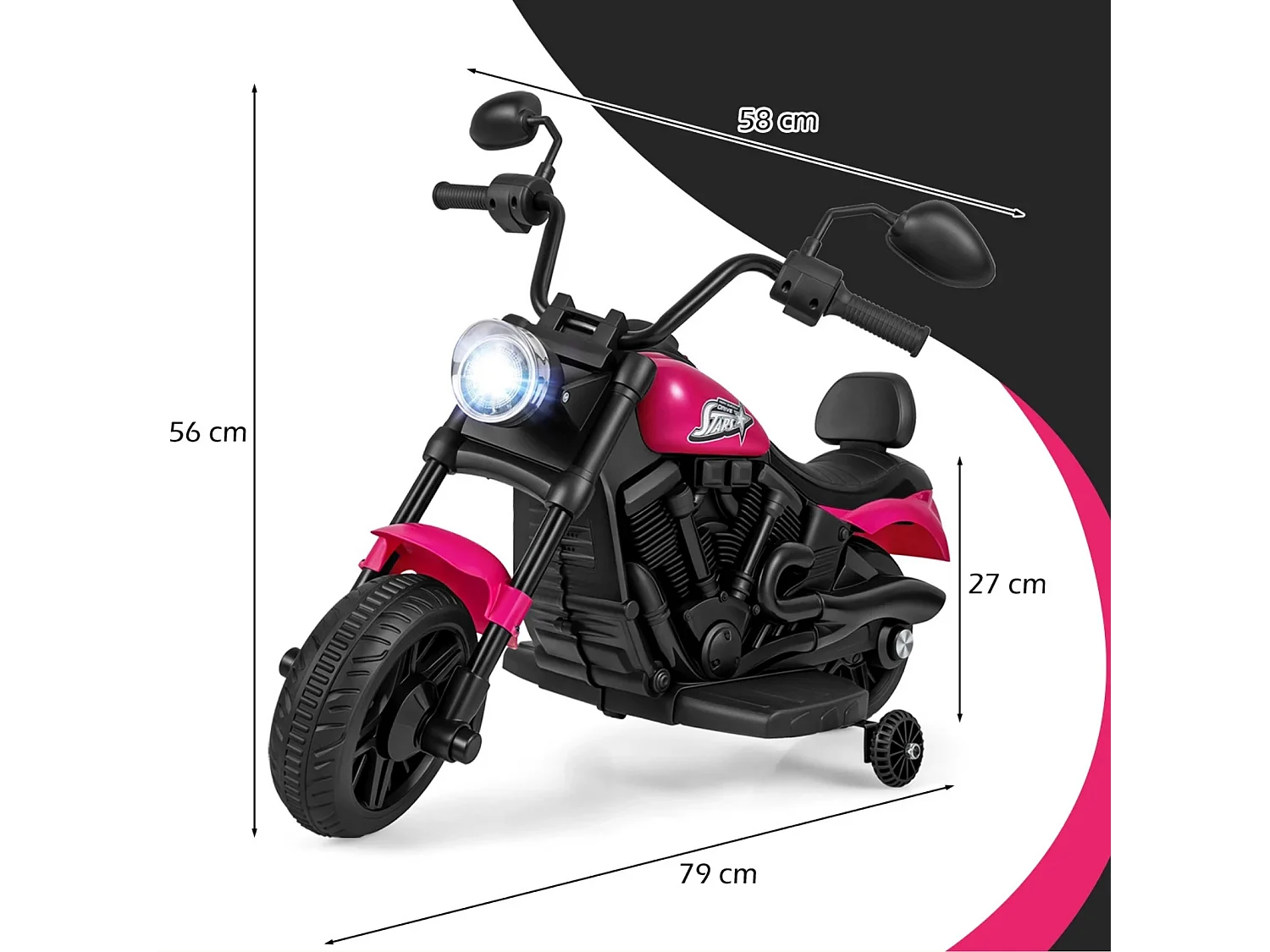 Dziecięcy motocykl elektryczny Pojazd na akumulator