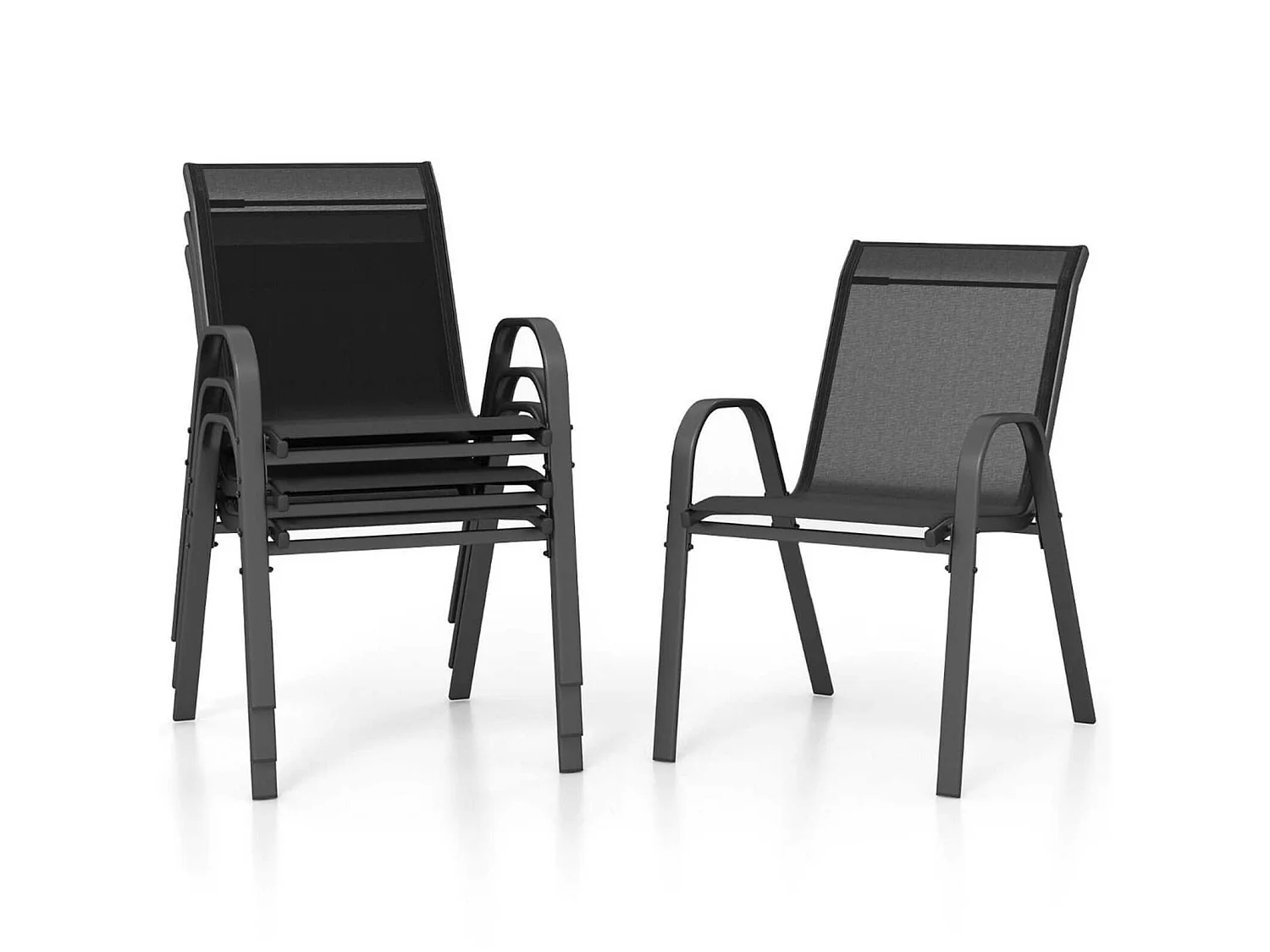 Set di 4 sedie da giardino