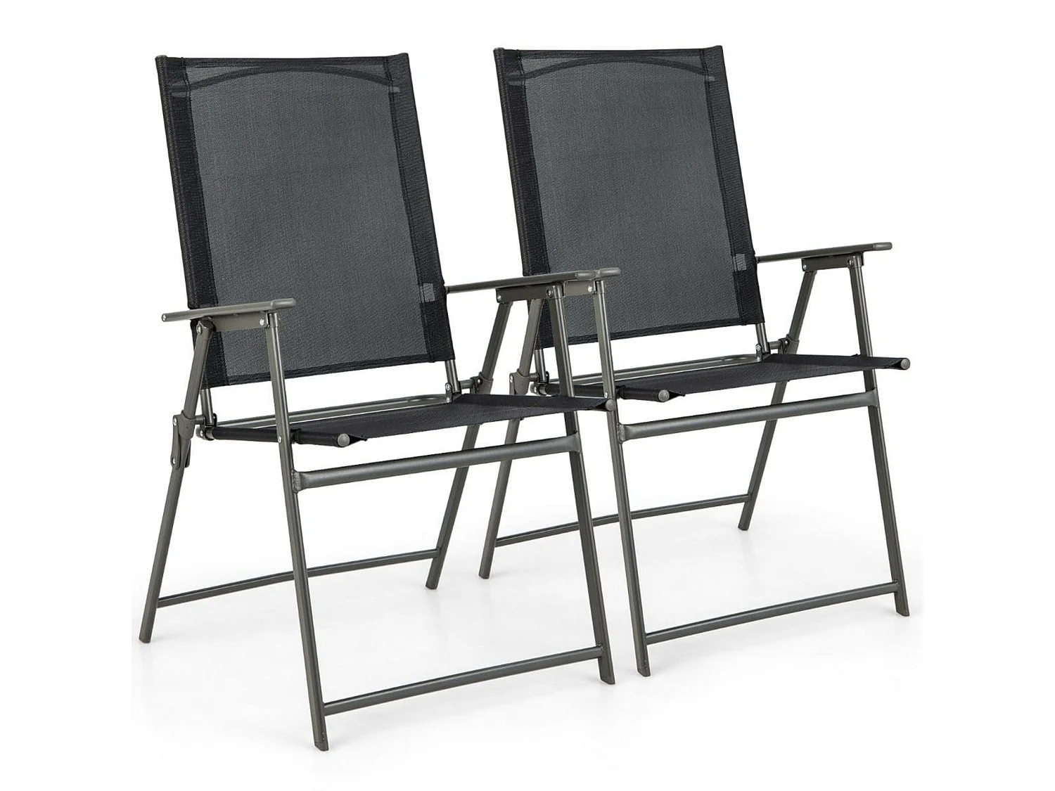 Sedie da giardino pieghevoli - Set di 2 poltrone da giardino
