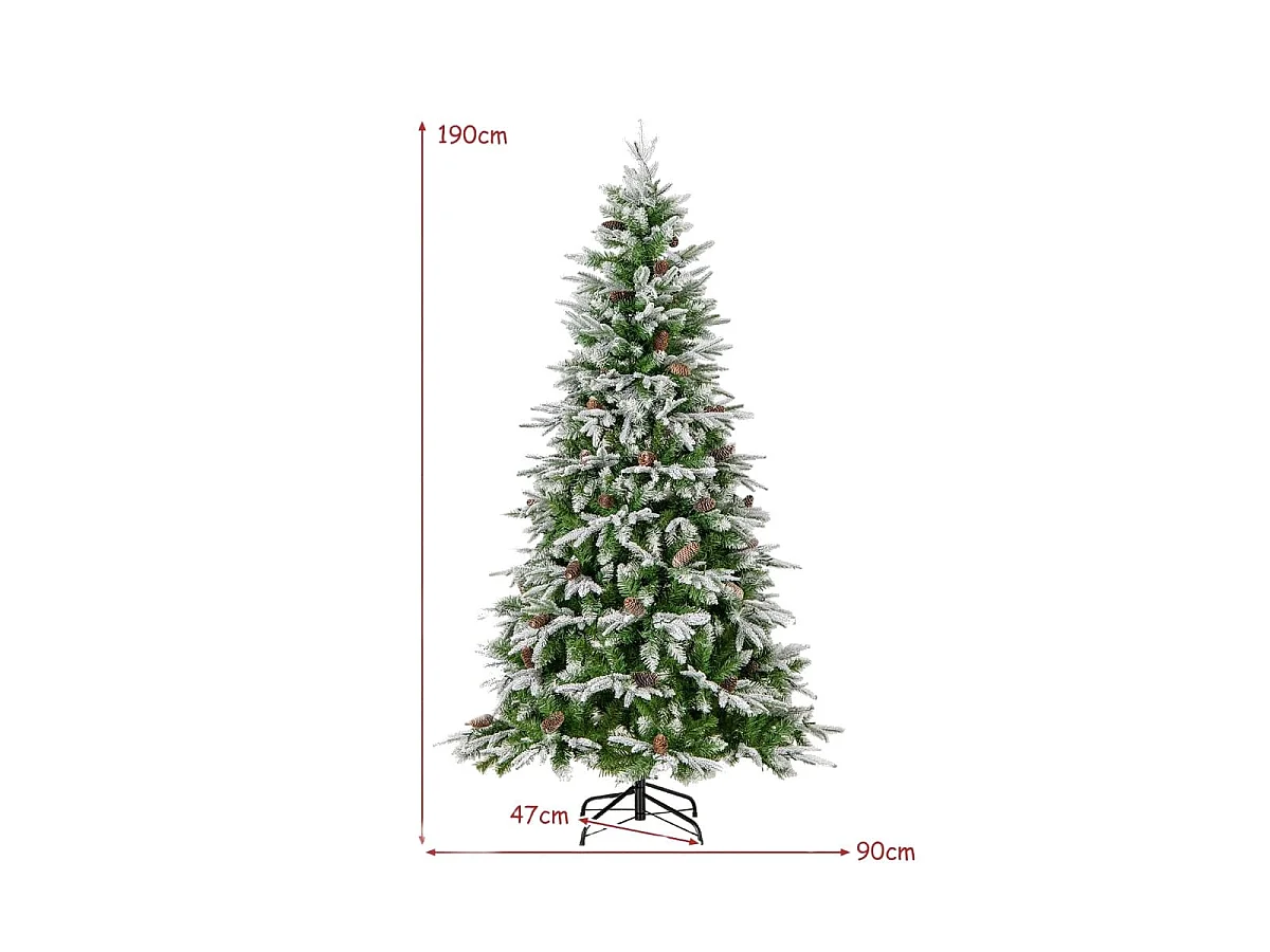 Künstlicher LED-Weihnachtsbaum, 190 cm