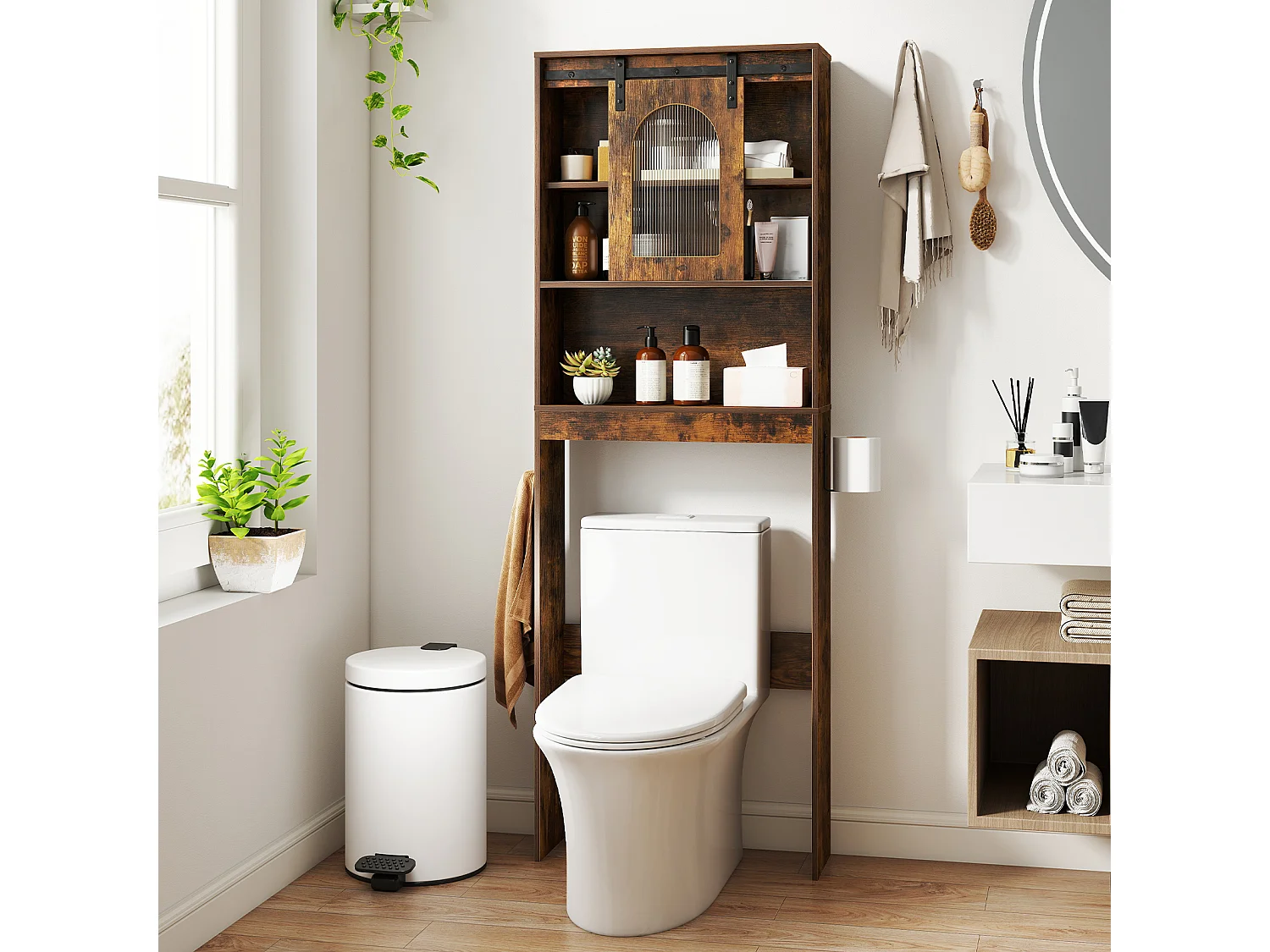 Meuble de salle de bains à installer au-dessus des toilettes Meuble de salle de bains