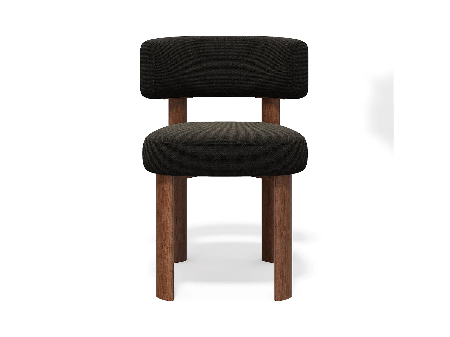 Lot de 2 chaises RICH en velours chenillé noir