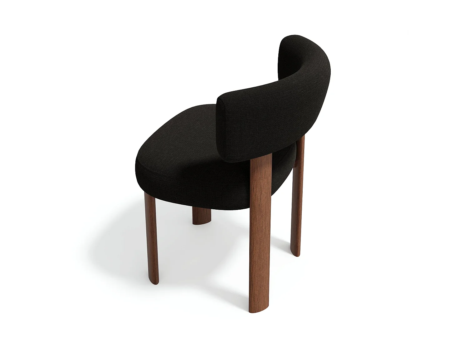 Lot de 2 chaises RICH en velours chenillé noir