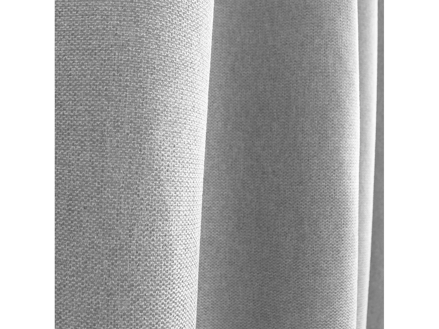 Rideau Thermique à Œillets, gris clair, 140x240 cm, Velours chenillé tramé, Collection Blizzard, CMADECO - Gris
