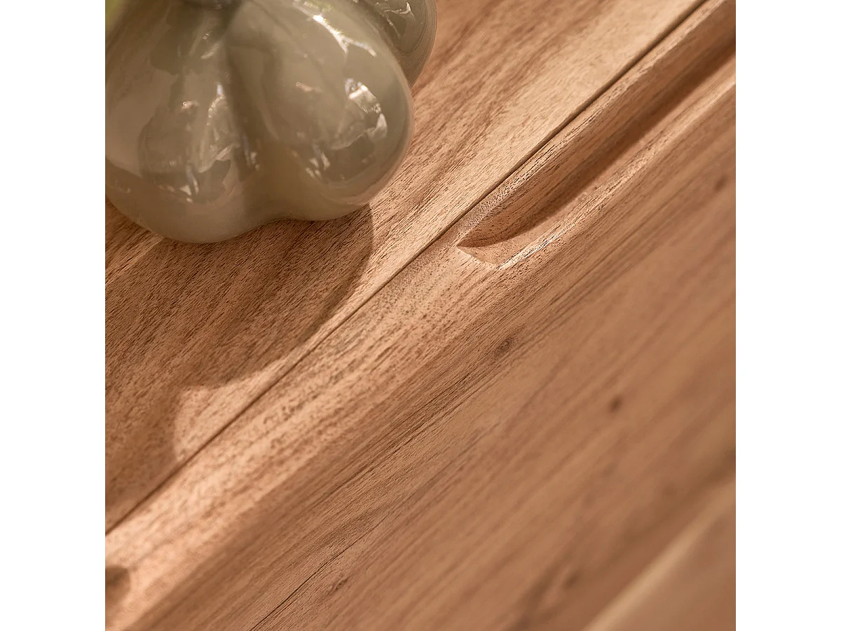 Buffet 2 portes en acacia massif naturel L80 CALI
