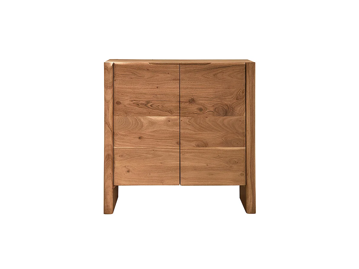 Credenza a 2 ante in acacia massiccia L80