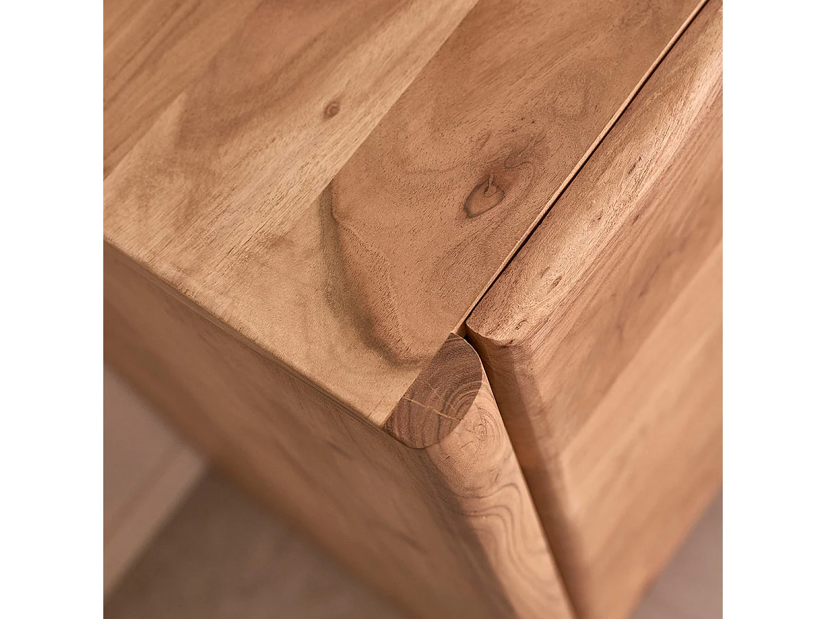 Credenza a 4 ante in acacia massiccia L150
