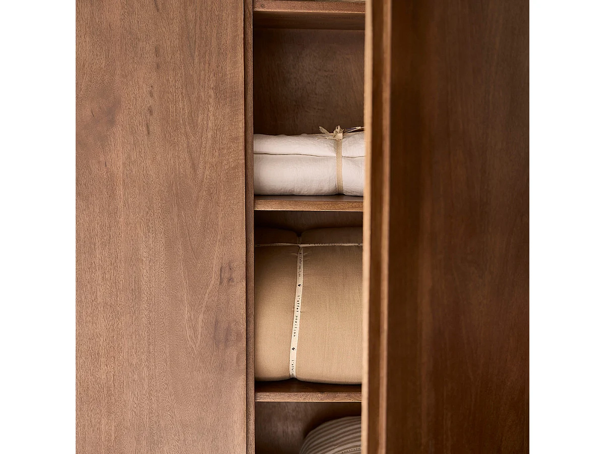 Armoire 2 portes en manguier massif
