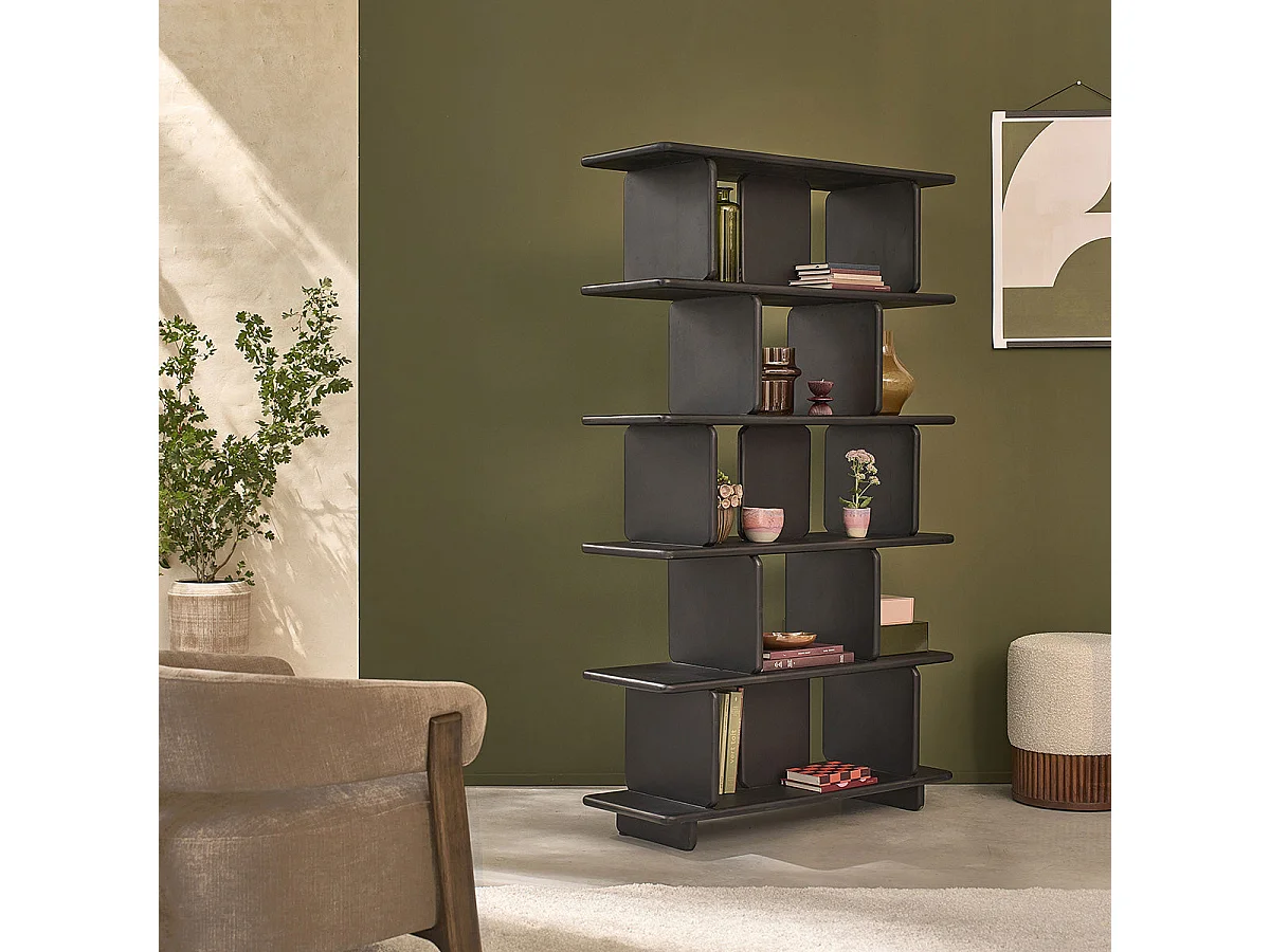 Bibliothèque en manguier massif 106 cm