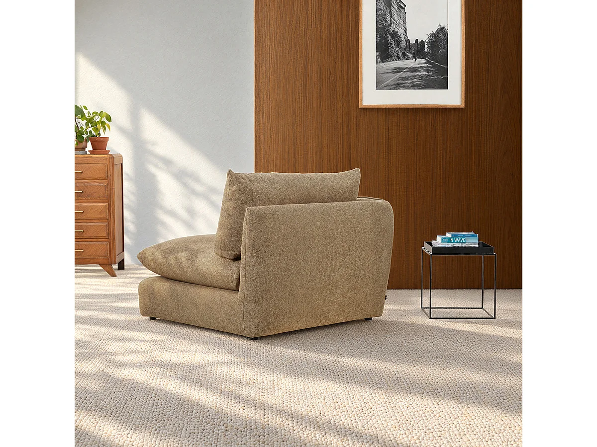 Angle gauche modulable en tissu texturé