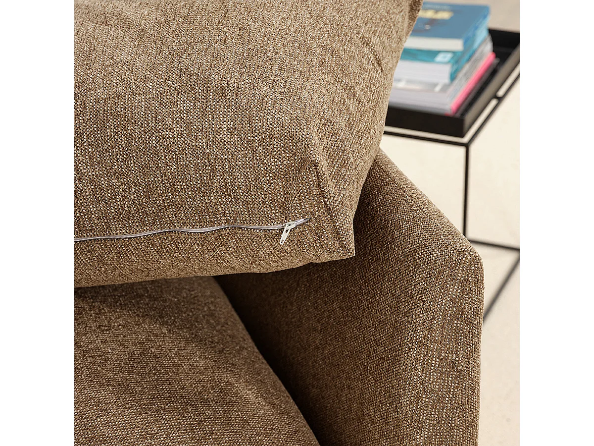Angle gauche modulable en tissu texturé