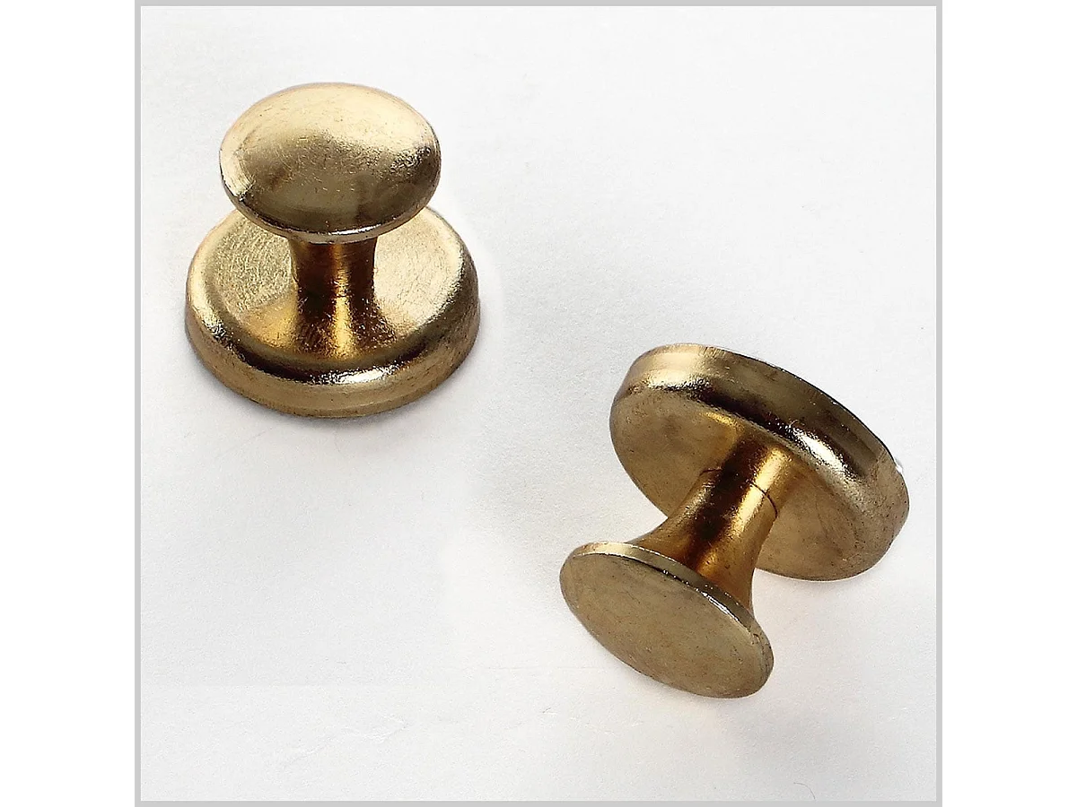 Magnetische haken voor sleutels of handdoeken, set van 2, goudkleurig, sterk en veelzijdig