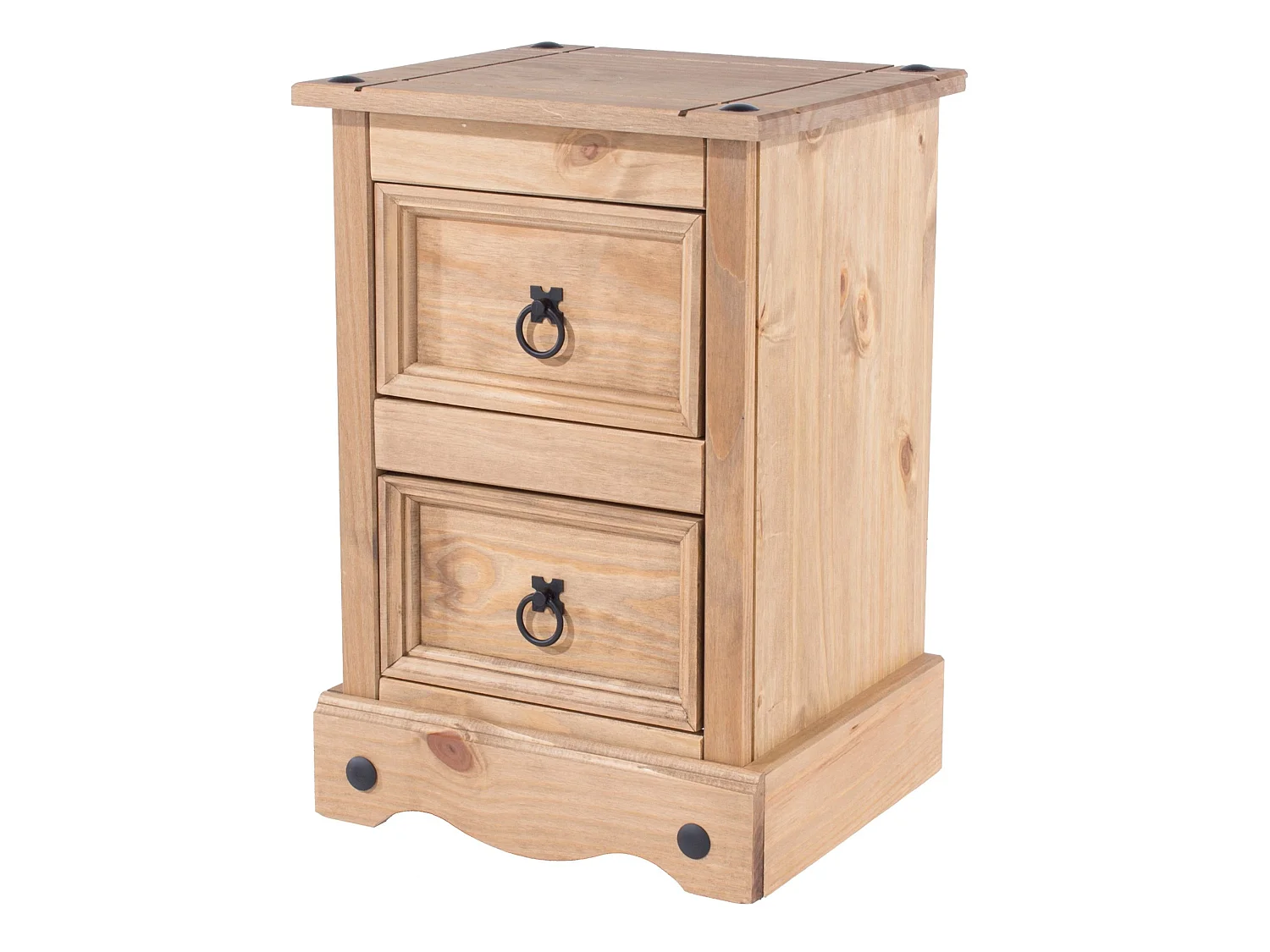 Set of 2 Corona Petite 2-Drawer Bedside Cabinets