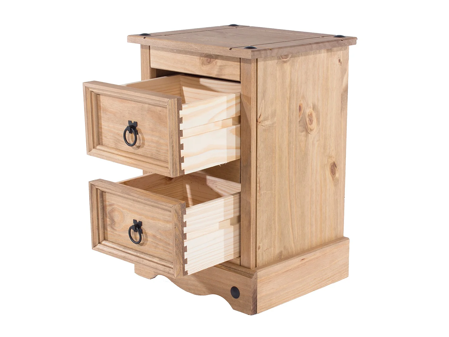 Set of 2 Corona Petite 2-Drawer Bedside Cabinets