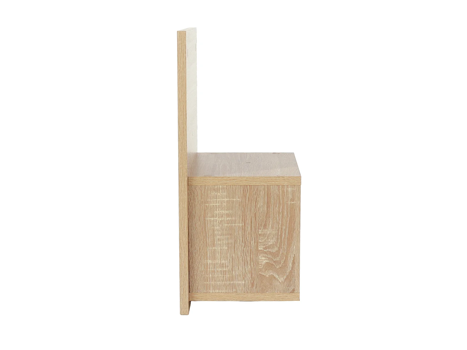 Pair Of Kelly Oak Effect Wall Hanging Open Compact Bedside Tables