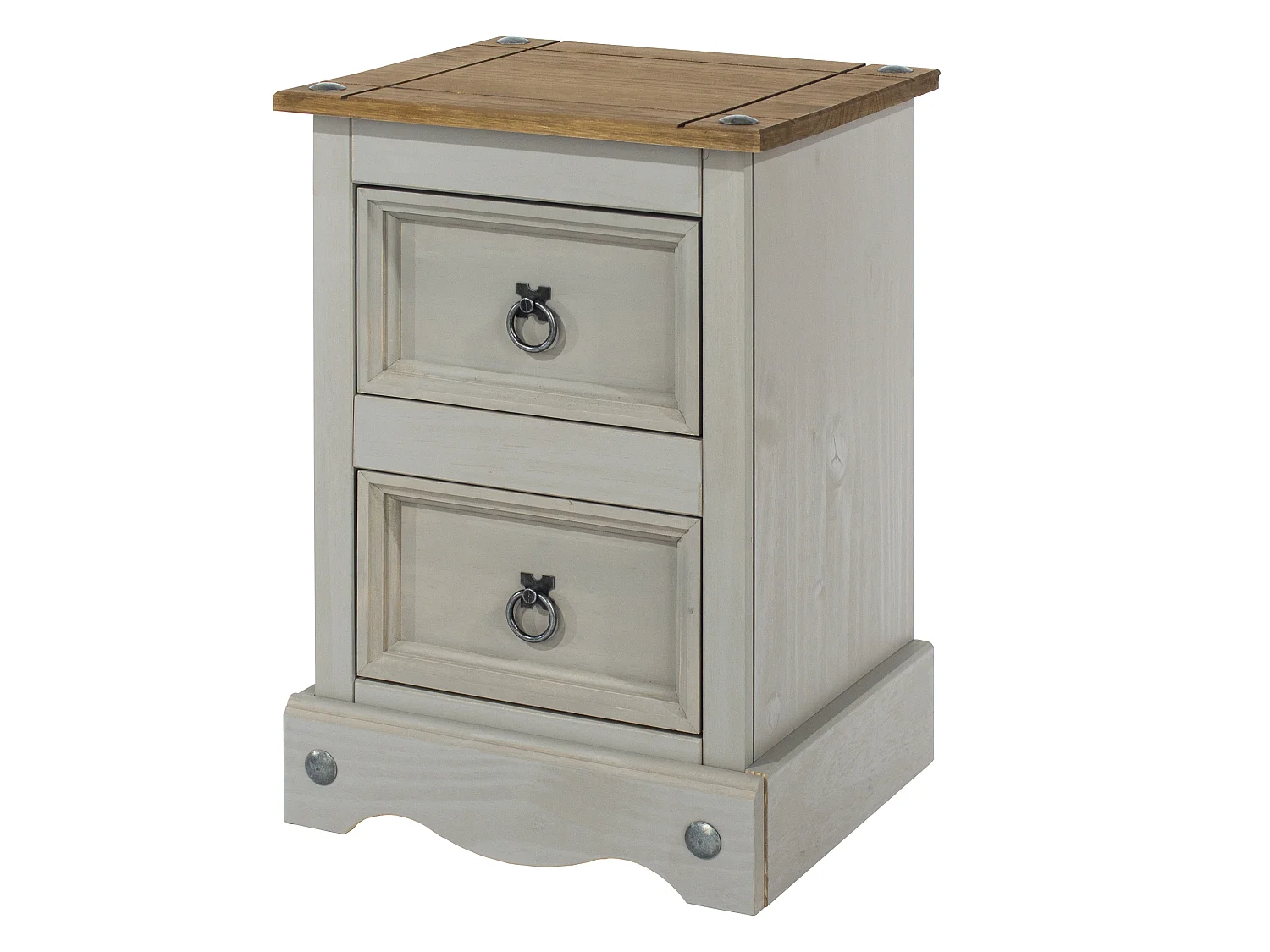 Set of 2 Corona Petite 2-Drawer Bedside Cabinets