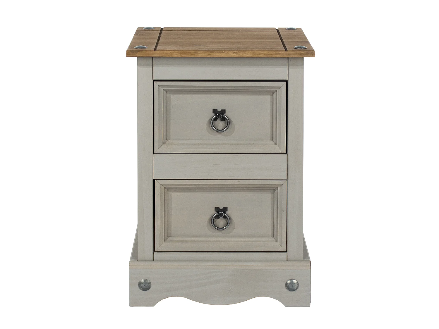 Set of 2 Corona Petite 2-Drawer Bedside Cabinets