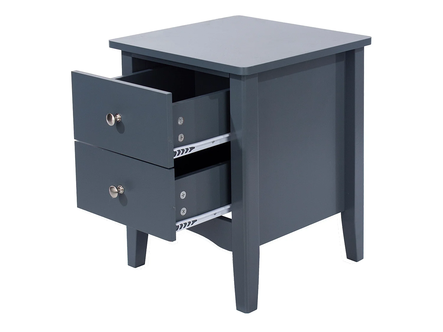 Pair of Como 2-Drawer Petite Bedside Cabinet, Set of 2