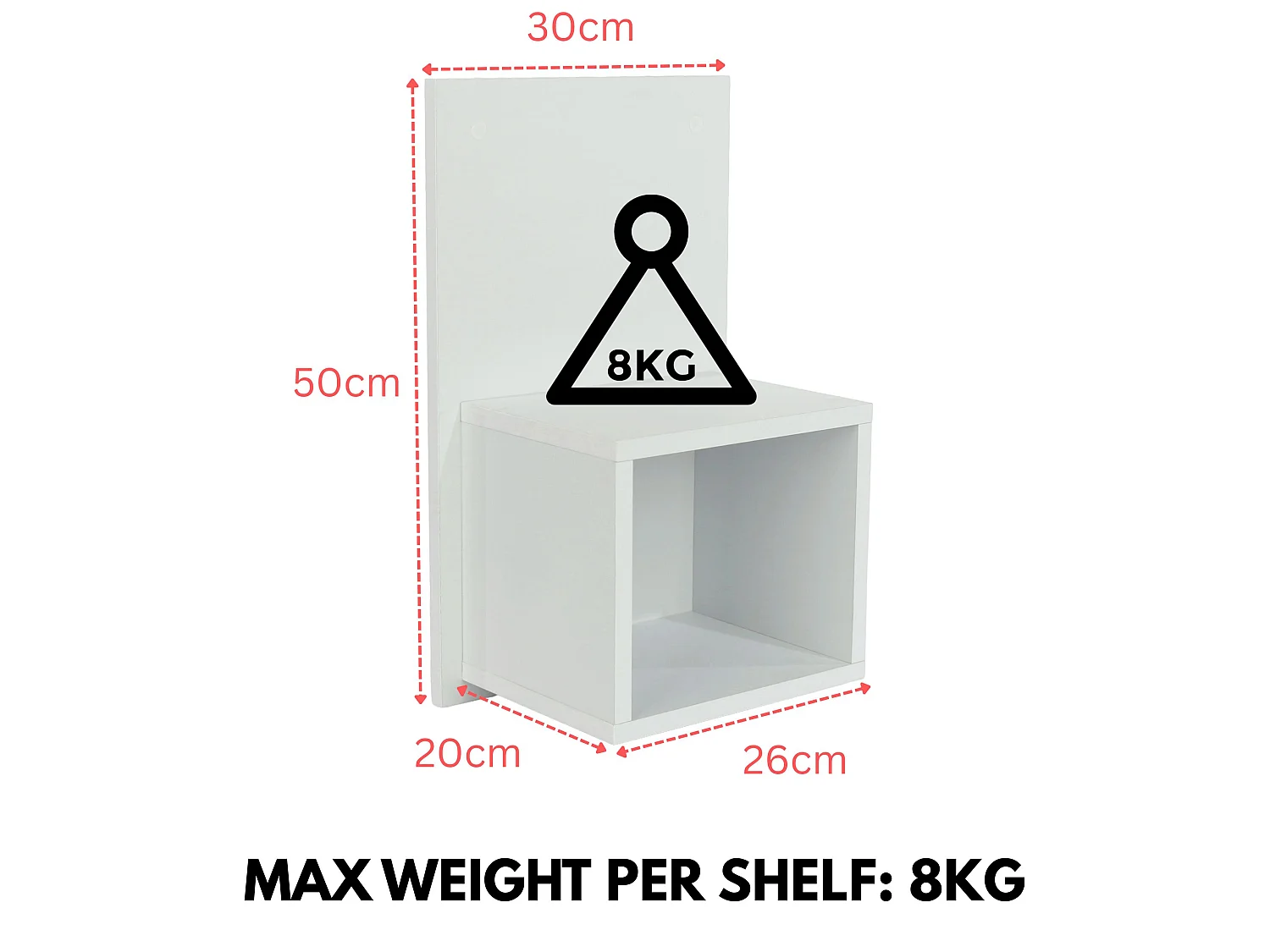 Pair Of Kelly Oak Effect Wall Hanging Open Compact Bedside Tables