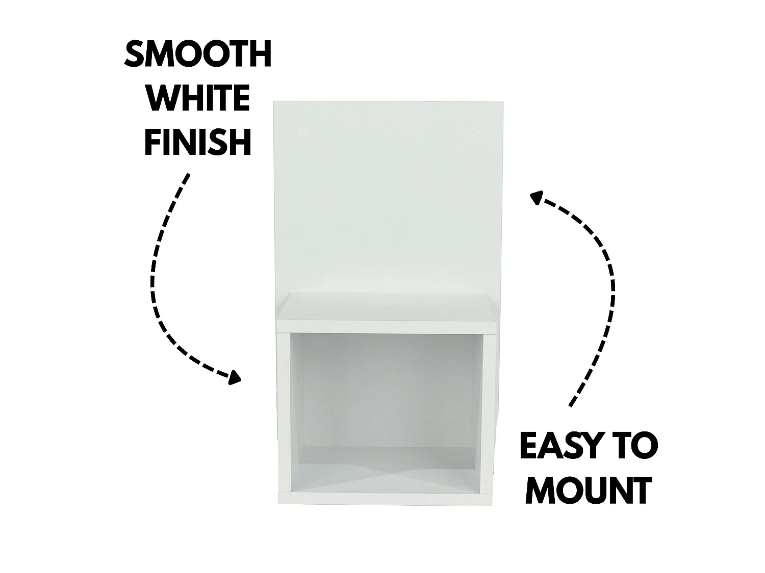 Pair Of Kelly Oak Effect Wall Hanging Open Compact Bedside Tables