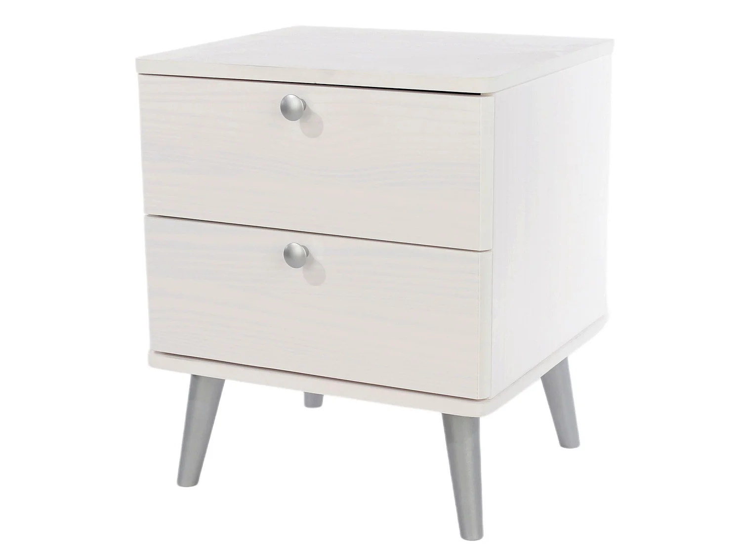 Augusta Curve 2-Drawer Shaker-Style Bedside Cabinet
