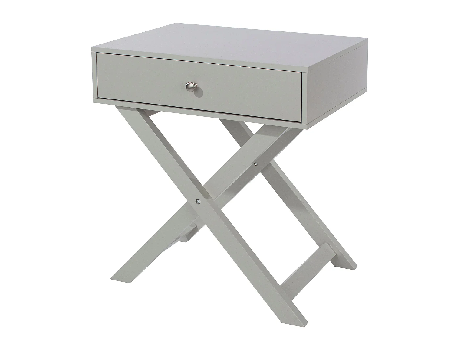 Options 1-Drawer Modern Bedside Cabinet, X-Leg Frame