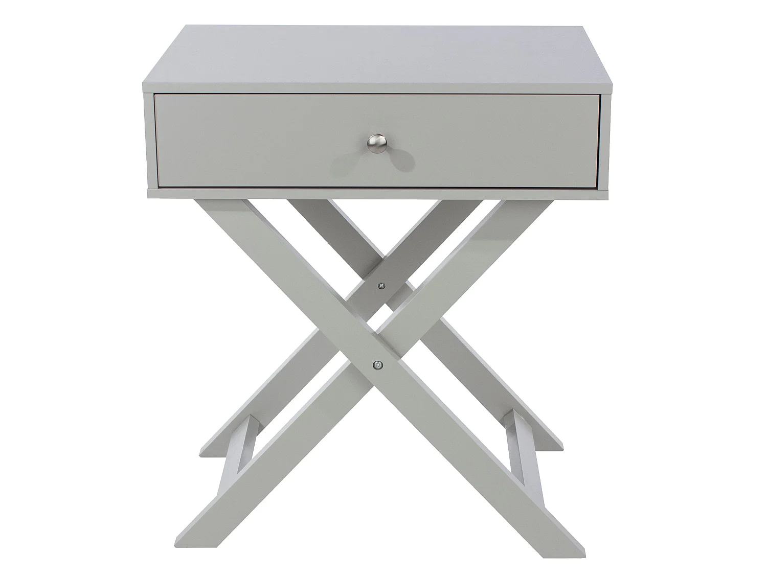 Options 1-Drawer Modern Bedside Cabinet, X-Leg Frame