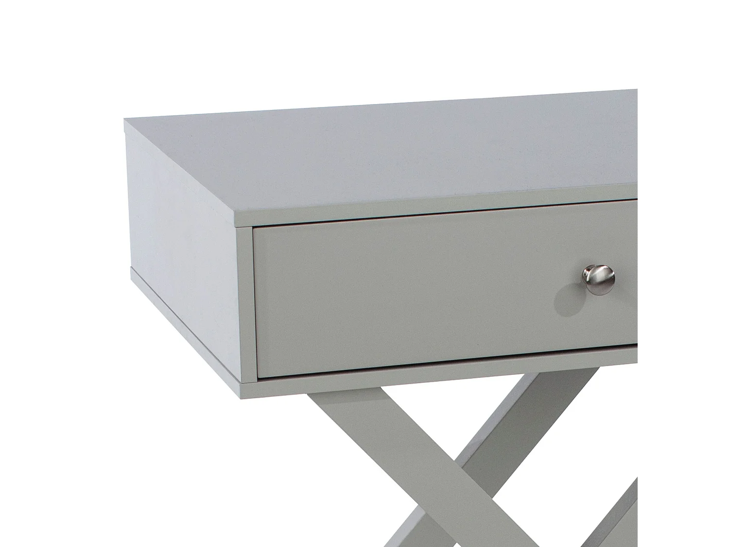 Options 1-Drawer Modern Bedside Cabinet, X-Leg Frame