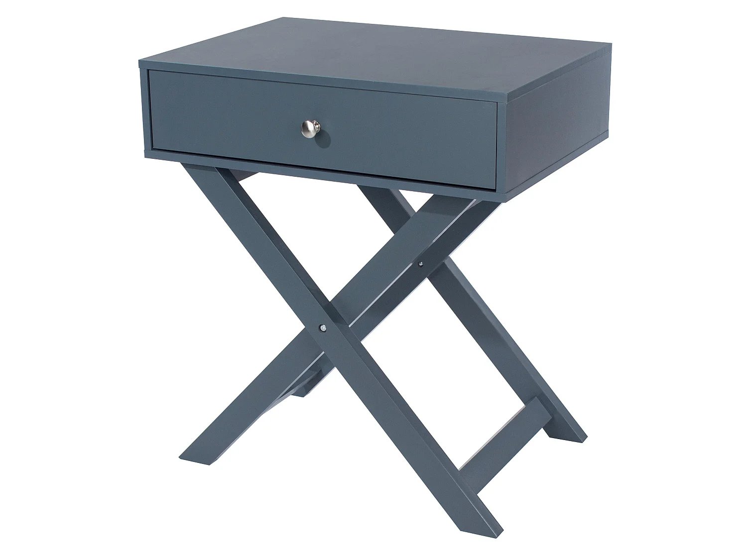 Options 1-Drawer Modern Bedside Cabinet, X-Leg Frame