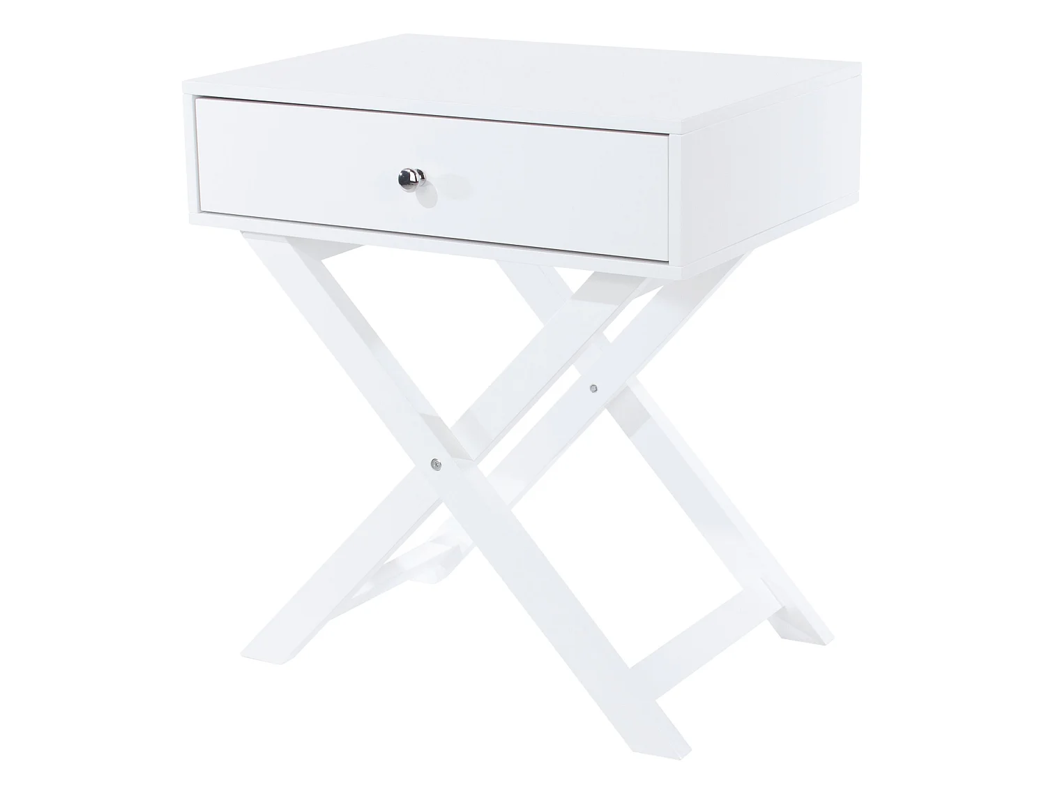 Options 1-Drawer Modern Bedside Cabinet, X-Leg Frame