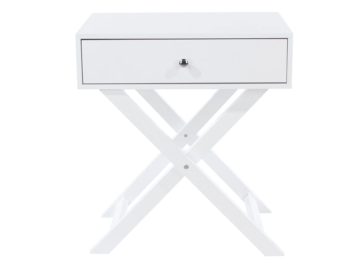 Options 1-Drawer Modern Bedside Cabinet, X-Leg Frame