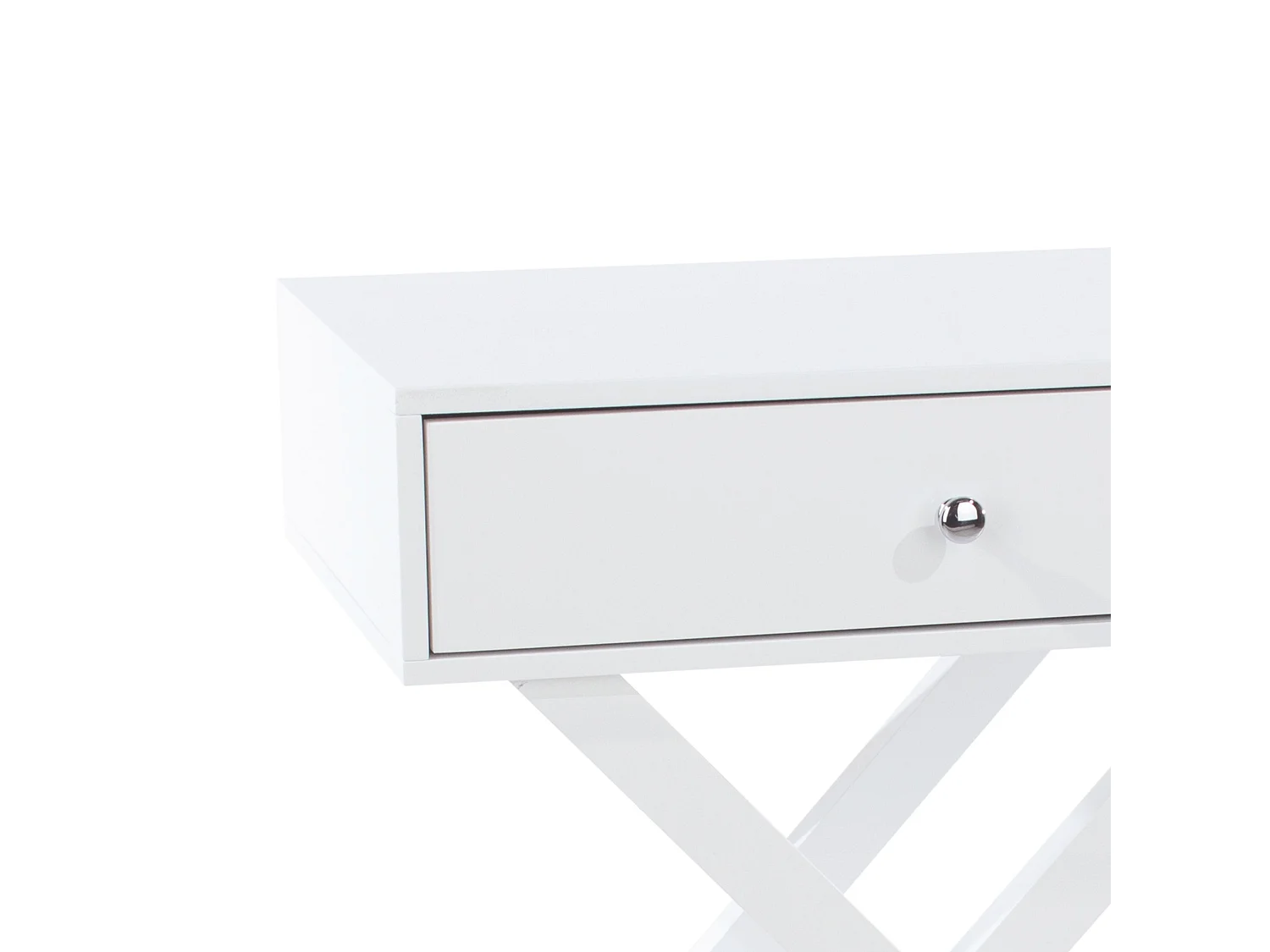 Options 1-Drawer Modern Bedside Cabinet, X-Leg Frame