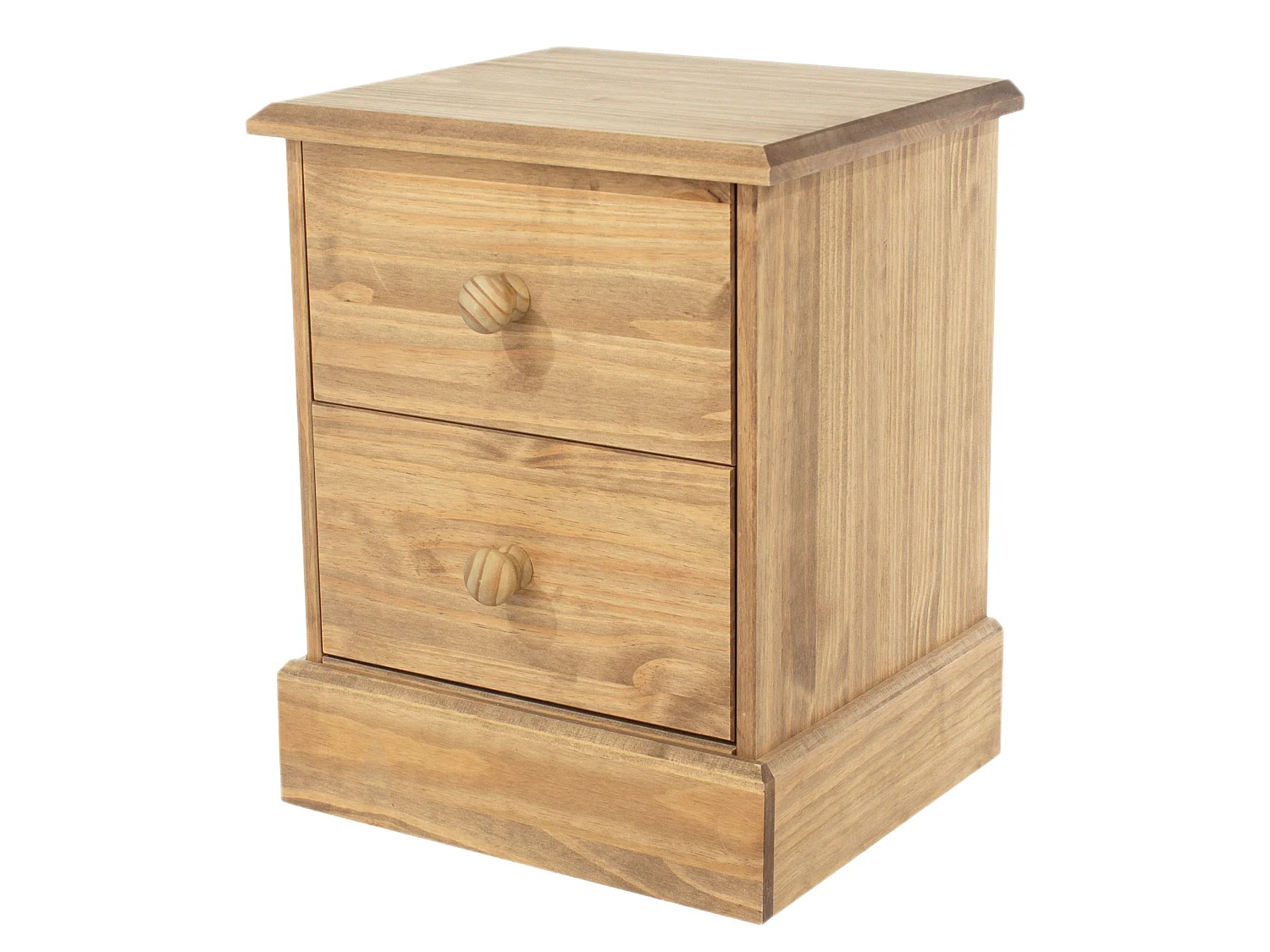Cotswold Country 2-Drawer Bedside Cabinet, Rustic Antique Wax