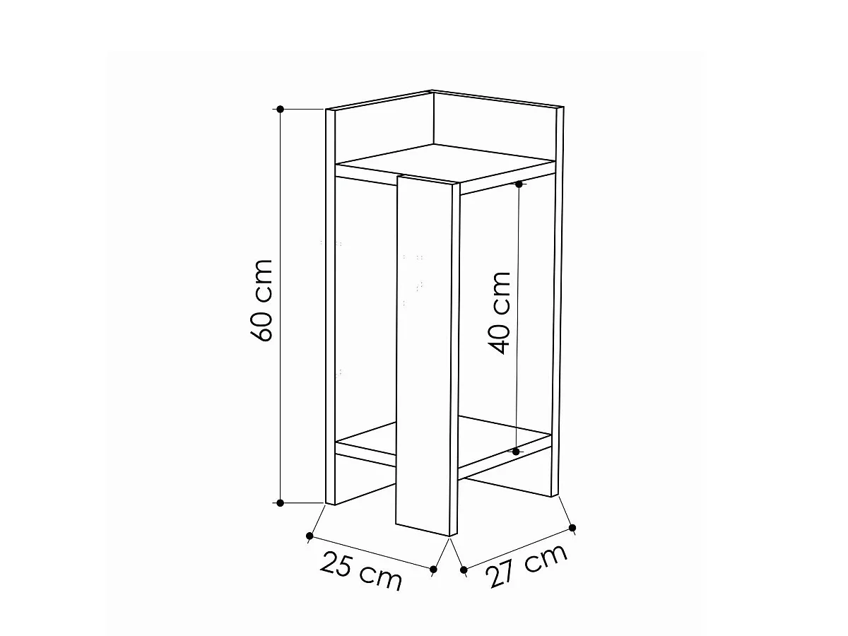 Set di 2 comodini H60 cm - ELOS
