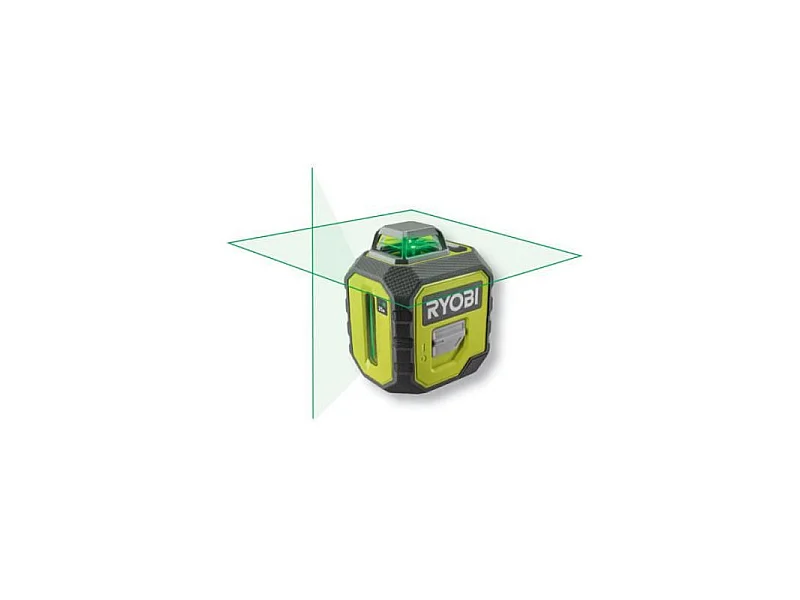 Laser 360° vert - portée 25 m - précision +/- 0,5 mm - Livré avec une canne télescopique, une pochette, 4 piles
