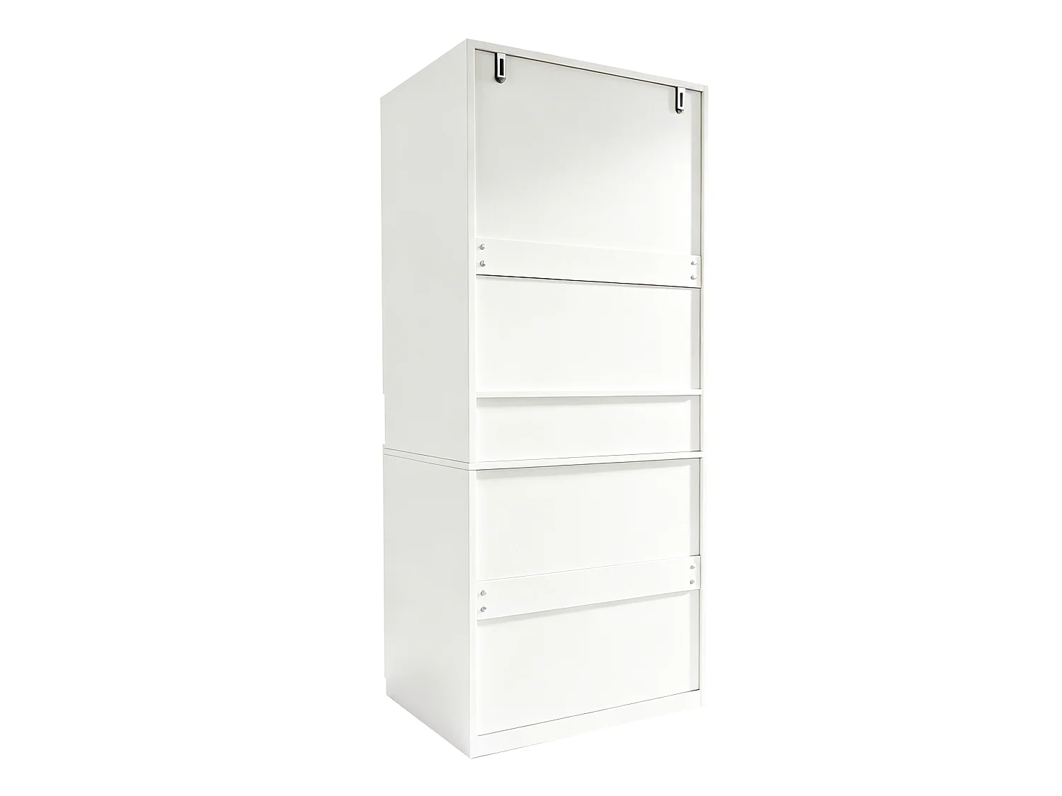 Wardrobe 70 × 55 × 180 cm - with illuminated compartment - with LED lighting - white