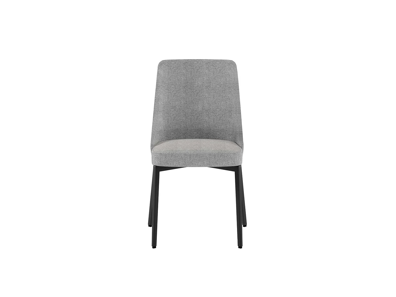 Table ronde fixe Henry 130 cm, plateau en placage chêne brut et pieds en métal noir, design moderne et élégant - Henry